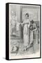 Female Attendant Helps Madama Butterfly to Dress-C.d. Weldon-Framed Stretched Canvas