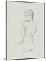 Female Back Sketch I-Jacob Green-Mounted Art Print