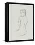 Female Back Sketch I-Jacob Green-Framed Stretched Canvas