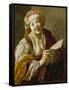 Female Balladeer, 1628-Hendrick Ter Brugghen-Framed Stretched Canvas