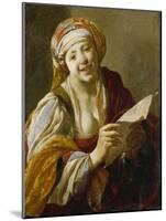 Female Balladeer, 1628-Hendrick Ter Brugghen-Mounted Giclee Print