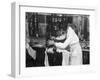 Female Barber Shaving-null-Framed Photographic Print