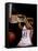 Female Basketball Player Slam Dunking-null-Framed Stretched Canvas