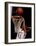 Female Basketball Player Slam Dunking-null-Framed Photographic Print