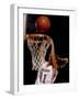 Female Basketball Player Slam Dunking-null-Framed Photographic Print