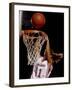 Female Basketball Player Slam Dunking-null-Framed Photographic Print