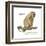 Female Black-And-Gold Howler (Alouatta Caraya), Monkey, Mammals-Encyclopaedia Britannica-Framed Art Print