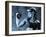 Female Bodybuilder with Dumbbell-null-Framed Premium Photographic Print