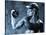 Female Bodybuilder with Dumbbell-null-Stretched Canvas