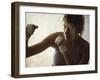 Female Boxer Practicing-null-Framed Photographic Print