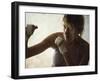 Female Boxer Practicing-null-Framed Photographic Print