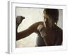 Female Boxer Practicing-null-Framed Photographic Print