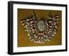 Female Chest Decoration in Silver-Gilt, Coral and Turquoise from Uzbekistan-null-Framed Giclee Print