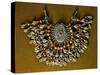 Female Chest Decoration in Silver-Gilt, Coral and Turquoise from Uzbekistan-null-Stretched Canvas