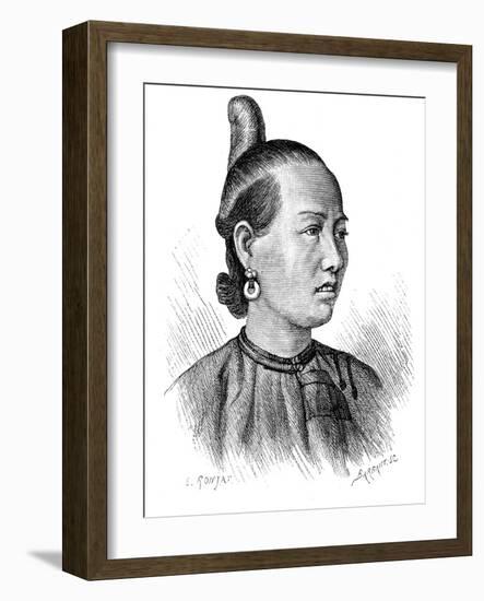 Female Coiffure, Swatow, C1890-Barbant-Framed Giclee Print