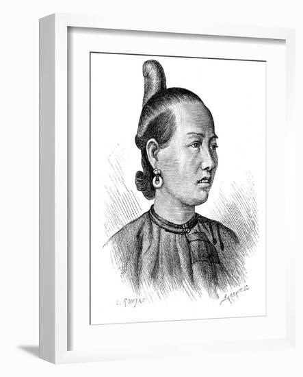 Female Coiffure, Swatow, C1890-Barbant-Framed Giclee Print