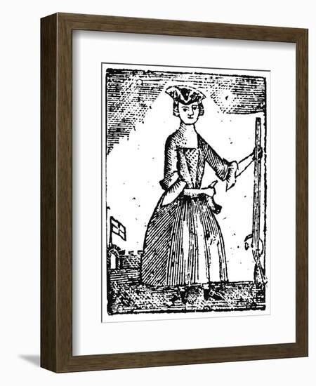 Female Continental Soldier-null-Framed Giclee Print