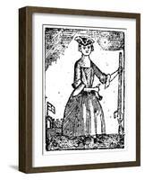 Female Continental Soldier-null-Framed Giclee Print