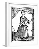 Female Continental Soldier-null-Framed Giclee Print