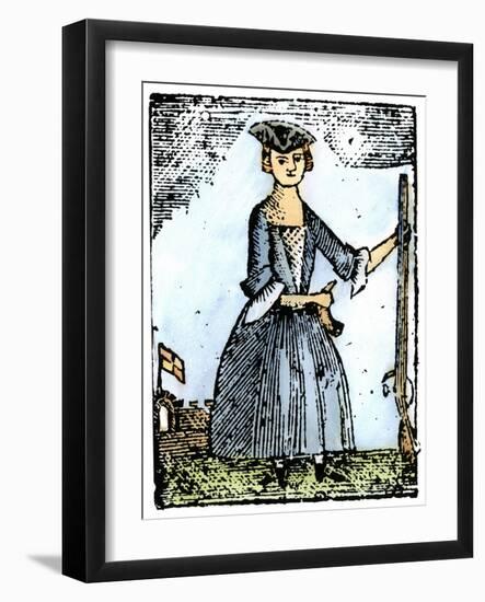 Female Continental Soldier-null-Framed Giclee Print