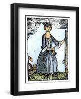 Female Continental Soldier-null-Framed Premium Giclee Print