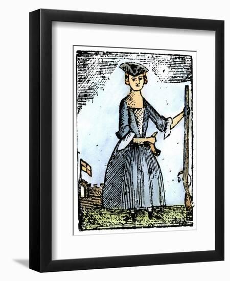 Female Continental Soldier-null-Framed Premium Giclee Print