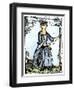 Female Continental Soldier-null-Framed Premium Giclee Print