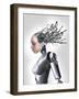 Female Cyborg, Artwork-Victor Habbick-Framed Photographic Print