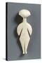 Female Cycladic Figure of the Kilia Type (Stargazer)-null-Stretched Canvas