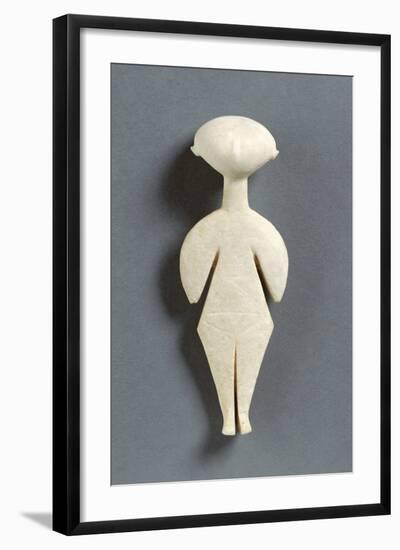 Female Cycladic Figure of the Kilia Type (Stargazer)-null-Framed Photographic Print