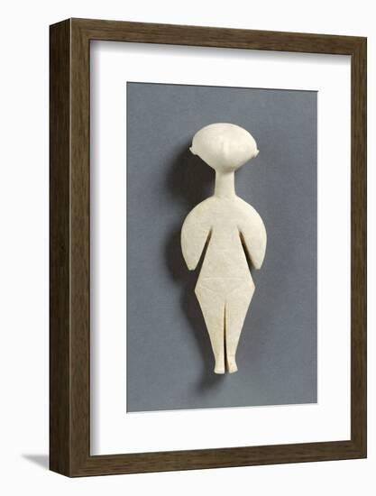 Female Cycladic Figure of the Kilia Type (Stargazer)-null-Framed Photographic Print