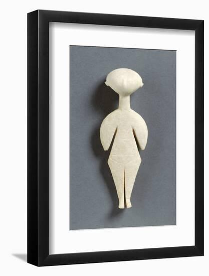 Female Cycladic Figure of the Kilia Type (Stargazer)-null-Framed Photographic Print