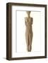Female Cycladic Figure with Painted Features, Early Spedos Type-null-Framed Photographic Print