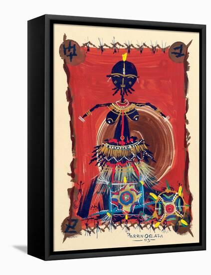 Female Dance Procession, 2003-Oglafa Ebitari Perrin-Framed Stretched Canvas