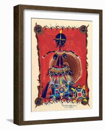 Female Dance Procession, 2003-Oglafa Ebitari Perrin-Framed Giclee Print