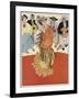 Female Dancer Accompanied by Guitars and Singers Who Also Keep the Rhythm by Clapping-Torne Esquius-Framed Art Print