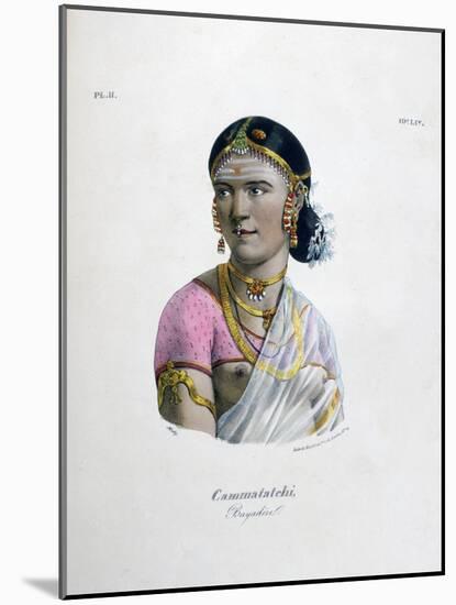 Female Dancer (Bayader), 1828-Marlet et Cie-Mounted Giclee Print