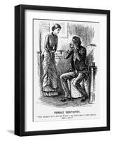 Female Dentistry, 1879-George Du Maurier-Framed Giclee Print