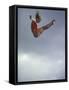 Female Diver Flying Through the Air, California, USA-Paul Sutton-Framed Stretched Canvas