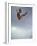 Female Diver Flying Through the Air, California, USA-Paul Sutton-Framed Photographic Print