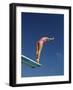 Female Diver in Pink Bathing Suit-null-Framed Photographic Print