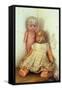 Female Dolls-Den Reader-Framed Stretched Canvas