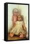 Female Dolls-Den Reader-Framed Stretched Canvas