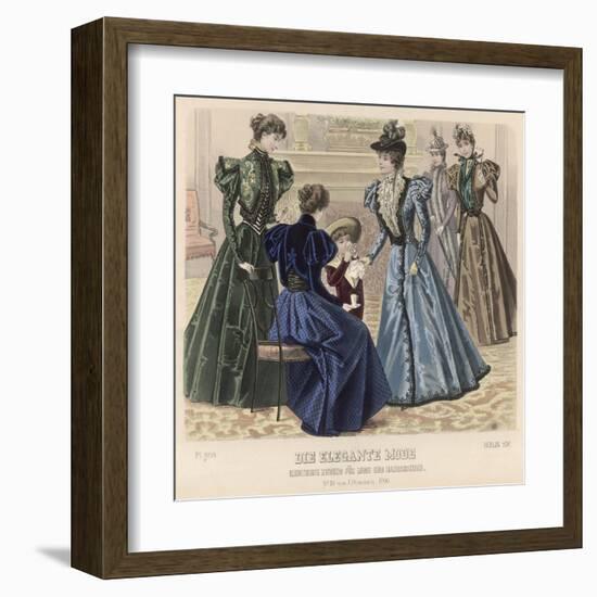 Female Dress of 1896-Philip Talmage-Framed Art Print