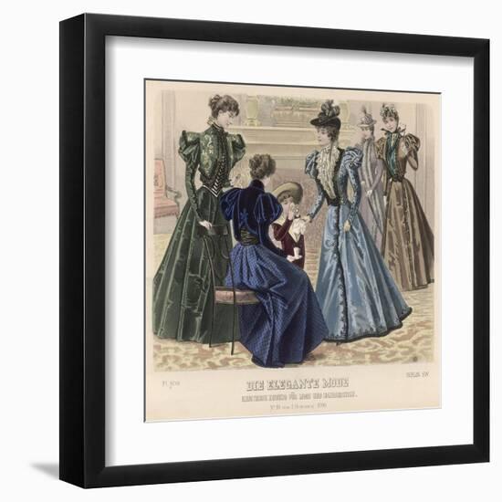 Female Dress of 1896-Philip Talmage-Framed Art Print