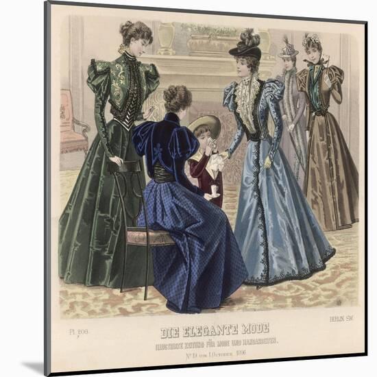 Female Dress of 1896-Philip Talmage-Mounted Art Print