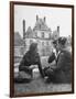 Female Dutch Corporal, French Sailor and British Soldier Having a Picnic-null-Framed Photographic Print