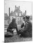 Female Dutch Corporal, French Sailor and British Soldier Having a Picnic-null-Mounted Photographic Print