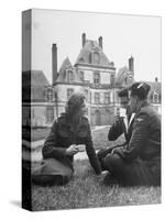 Female Dutch Corporal, French Sailor and British Soldier Having a Picnic-null-Stretched Canvas