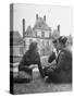 Female Dutch Corporal, French Sailor and British Soldier Having a Picnic-null-Stretched Canvas